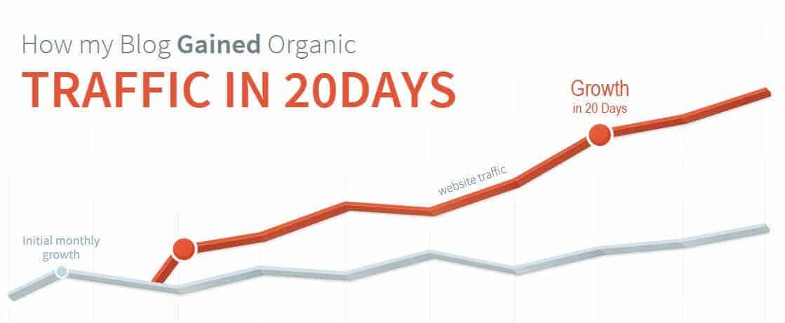 How My Blog Increase Organic Traffic in 20 Days?