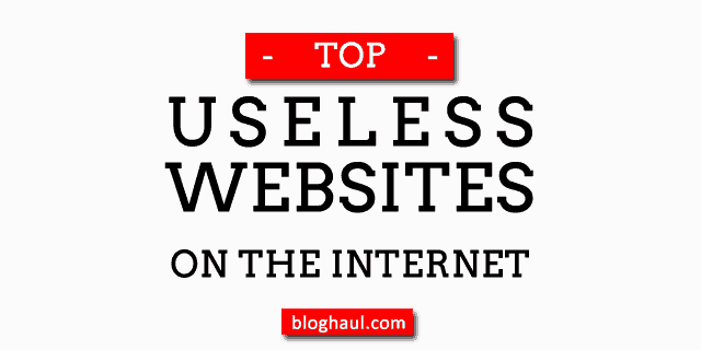 the most useless websites