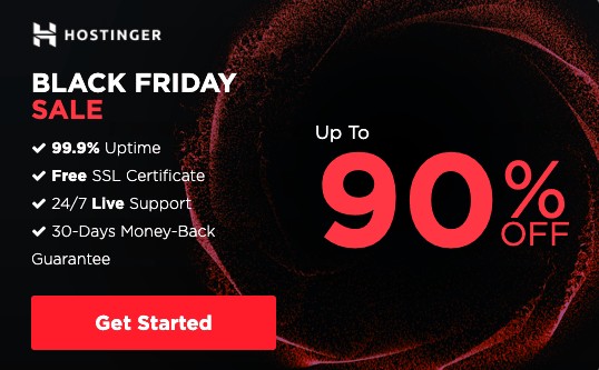 Hostinger Black Friday Web Hosting Deals 2020 : Just At $0.80/month[LIVE]