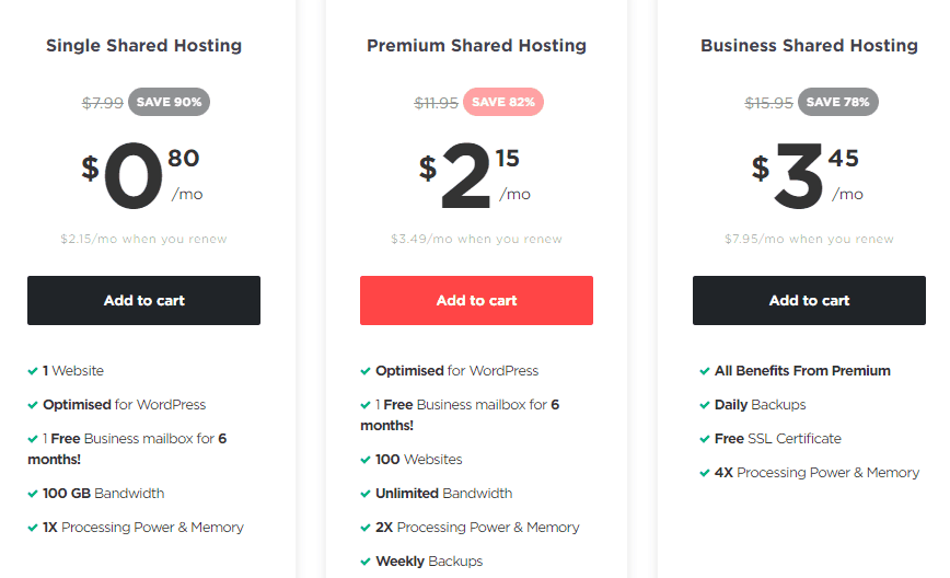 Hostinger black friday web hosting deal plan