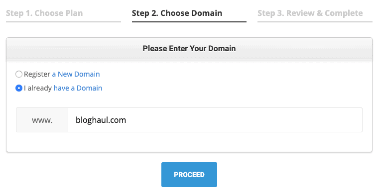 choose your domain name